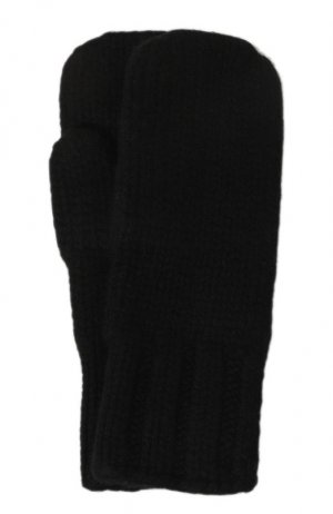 Кашемировые варежки Tegin. Цвет: чёрный
