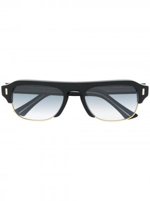 Солнцезащитные очки в массивной оправе Cutler & Gross. Цвет: черный