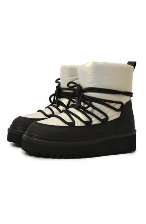 Утепленные ботинки Jog Dog. Цвет: чёрно-белый