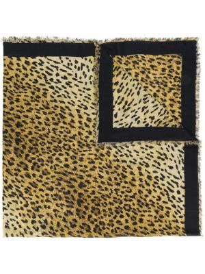 Леопардовый платок Valentino. Цвет: нейтральные цвета