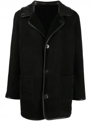 Однобортное пальто Sabbath YMC. Цвет: черный
