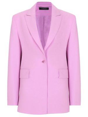 Пиджак однотонный VASSA&CO. Цвет: розовый