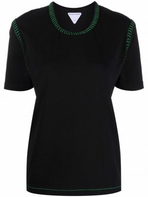 Overlock stitch T-shirt Bottega Veneta. Цвет: черный