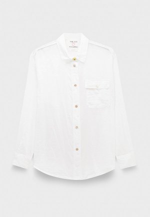Рубашка Forte cotton silk voile over shirt amourrina buttons white. Цвет: белый