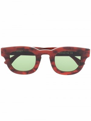 Солнцезащитные очки черепаховой расцветки Thierry Lasry. Цвет: коричневый