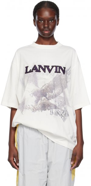 Белая футболка Future Edition , цвет White mustang/Black Lanvin