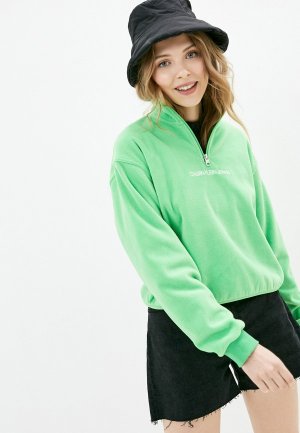 Олимпийка Calvin Klein Jeans. Цвет: зеленый