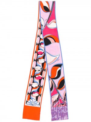 Платок с принтом и пайетками Emilio Pucci. Цвет: розовый