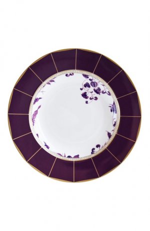 Суповая тарелка Prunus Bernardaud. Цвет: фиолетовый