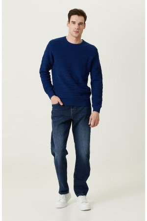 Прямые темно-синие джинсовые брюки с 5 карманами , темно-синий Network