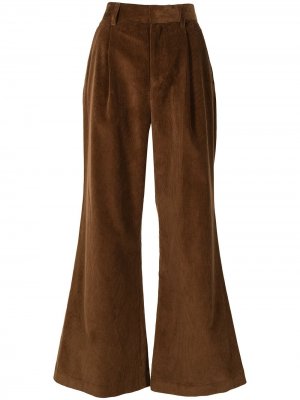 Расклешенные вельветовые брюки Kolor. Цвет: коричневый