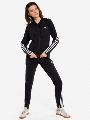 Костюм спортивный женский Energize, Черный adidas. Цвет: черный