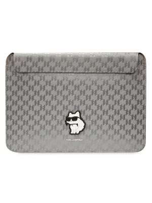 Чехол для ноутбука унисекс Sleeve Saffiano CG 14 серебристый Karl Lagerfeld. Цвет: серебристый