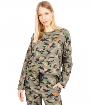 Пуловер , Camo Crew Neck Sweatshirt Nicole Miller