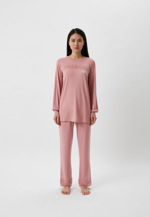 Пижама Twinset Milano U&B. Цвет: розовый
