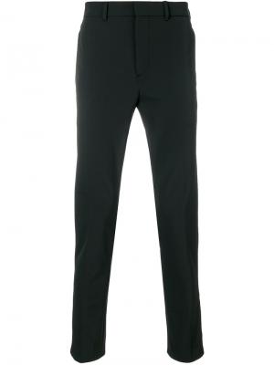 Классические брюки с манжетами на молнии Prada. Цвет: черный