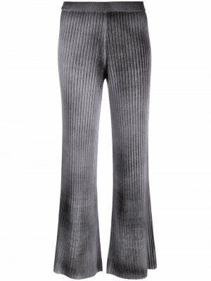 Расклешенные брюки с завышенной талией Avant Toi. Цвет: серый
