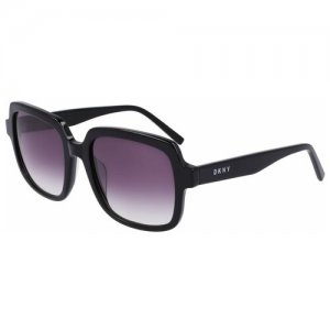 Солнцезащитные очки , черный, фиолетовый DKNY. Цвет: черный