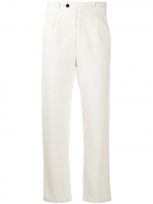 Фактурные брюки Aston Project Roseanna. Цвет: белый