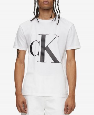Мужская футболка с графическим логотипом и монограммой Calvin Klein