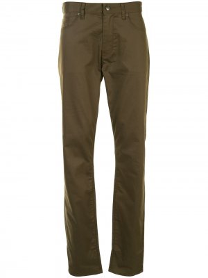 Прямые брюки чинос Kent & Curwen. Цвет: зеленый