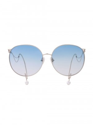 Круглые солнцезащитные очки ко дню рождения 56 мм For Art's Sake, синий Art's Sake