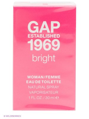 Туалетная вода Gap Est. 1969 Bright For Woman, 30 мл. Цвет: розовый, белый