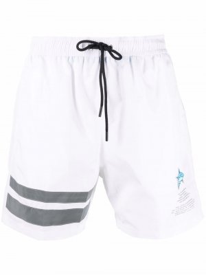 Logo-print swim shorts Paul & Shark. Цвет: белый