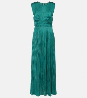 Атласное платье со складками delia , зеленый Ulla Johnson