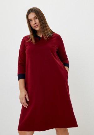 Платье Grand Grom Поло. Цвет: бордовый