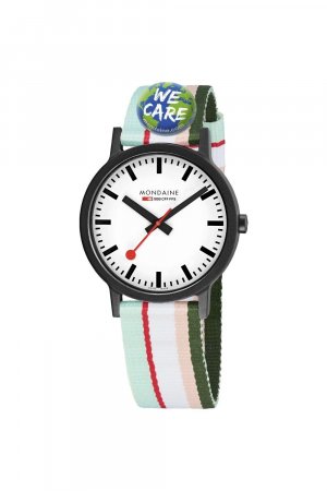 Классические аналоговые кварцевые часы Essence пластик/смола — Ms141111Lf, белый Mondaine