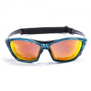 Спортивные очки Lake Garda голубые / зеркально-красные линзы OCEAN. Цвет: голубой