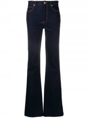 Расклешенные джинсы средней посадки Alexander McQueen. Цвет: синий