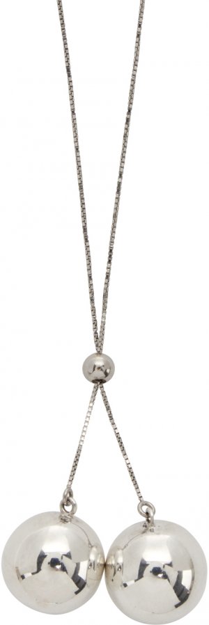 Silver Pendant Necklace Bottega Veneta. Цвет: 8117 silver