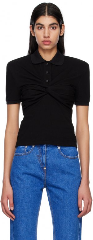 SSENSE Exclusive Black Twisted Polo Pushbutton