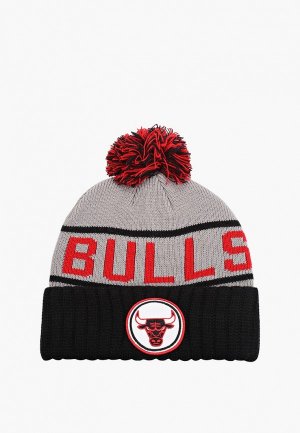 Шапка Mitchell & Ness Chicago Bulls. Цвет: серый