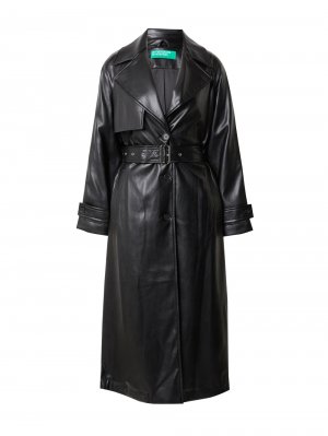 Межсезонное пальто UNITED COLORS OF BENETTON, черный Benetton