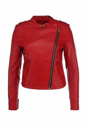 Куртка кожаная Catwalk88. Цвет: красный