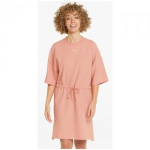 Платье, HER Tee Dress, Женское, размер S ; Rosette PUMA. Цвет: розовый