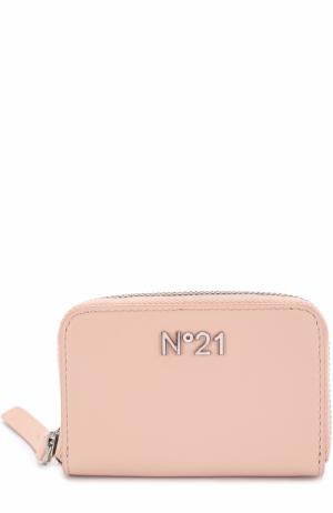 Кожаный кошелек No. 21. Цвет: светло-розовый