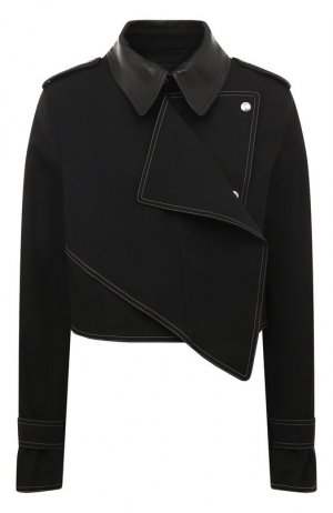 Хлопковая куртка Helmut Lang. Цвет: чёрный