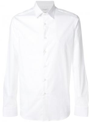 Классическая рубашка Paolo Pecora. Цвет: белый