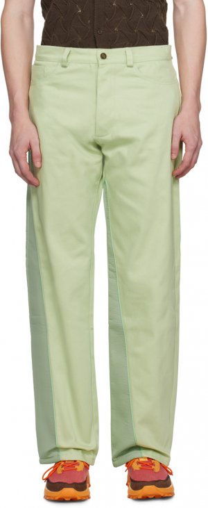Зеленые джинсы со вставками Бледно-фисташковый/Морская пена Robyn Lynch