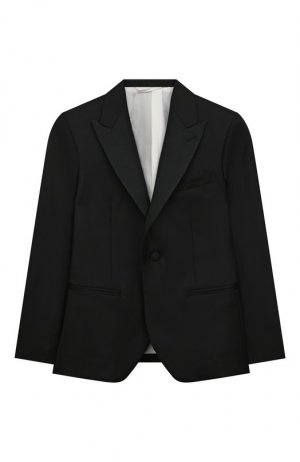 Шерстяной пиджак Stefano Ricci Junior. Цвет: чёрный