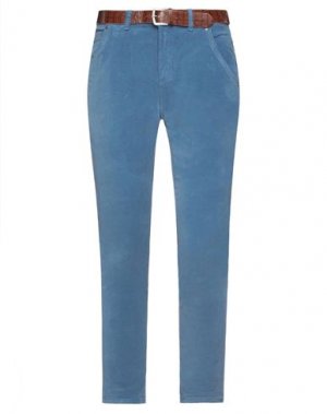 Повседневные брюки BSB. Цвет: пастельно-синий