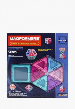 Конструктор Magformers Window Inspire 14 set. Цвет: разноцветный
