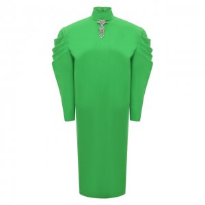 Шерстяное платье Gucci. Цвет: зелёный