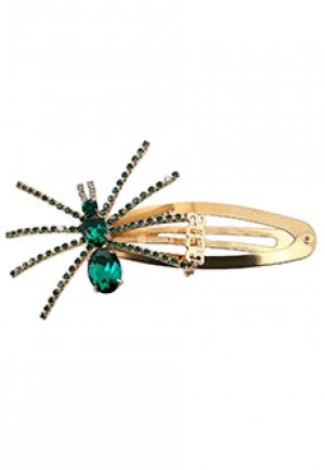 Заколка GCDS. Цвет: зеленый