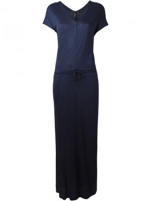 Длинное платье Woolrich. Цвет: синий