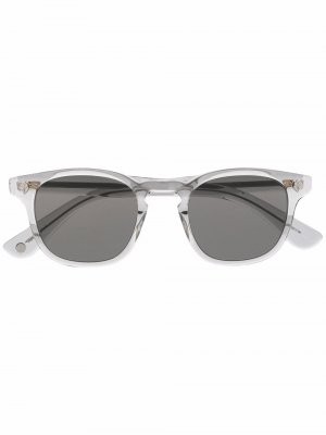 Tinted square-frame sunglasses Garrett Leight. Цвет: серый